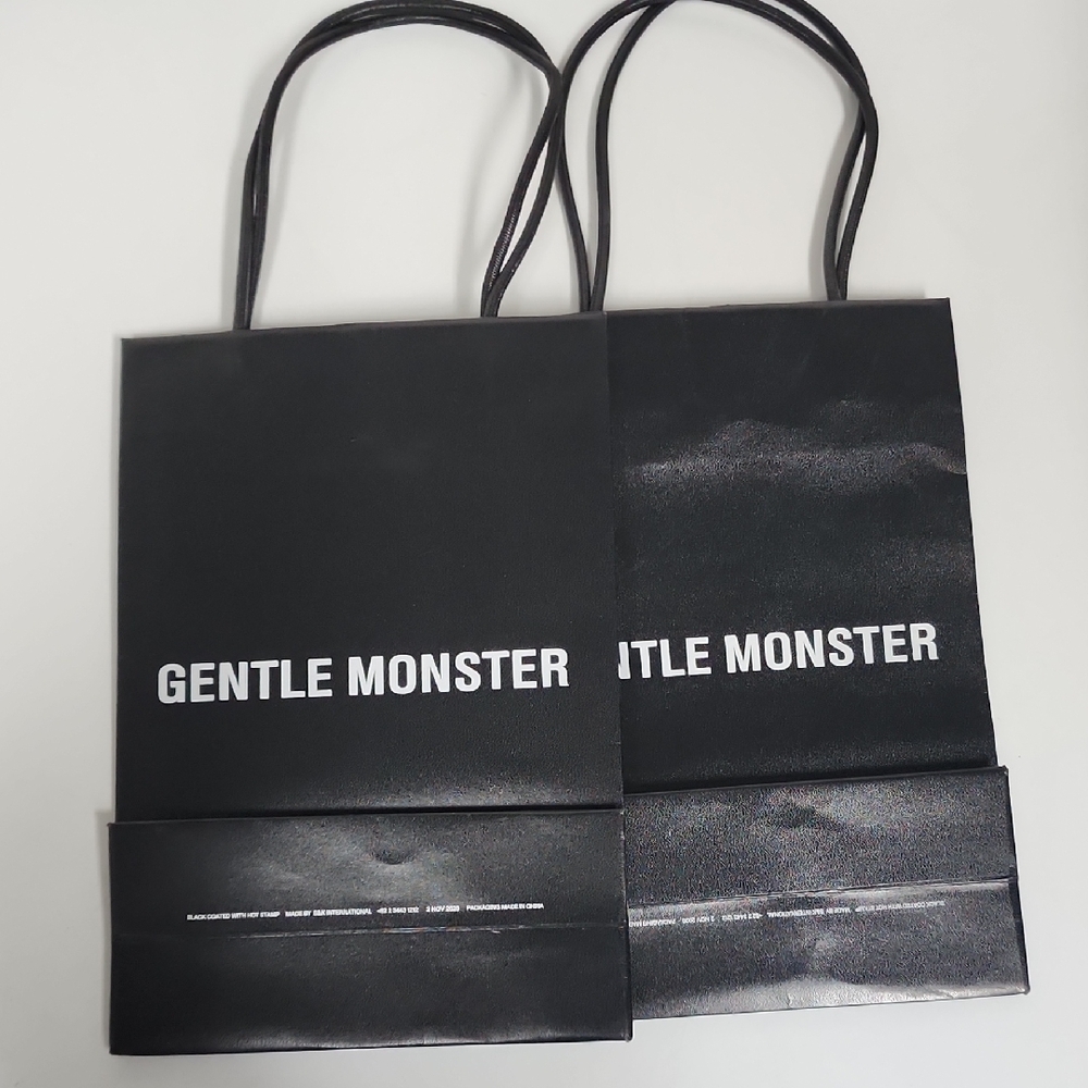 Gentle Monster Black Shopping Bags Set